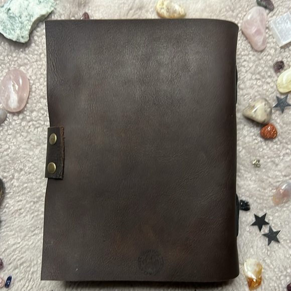 Hand Crafted OOAK Unique Vintage Leather Journal With Antique Deckle Edge Paper - Picture 6 of 12